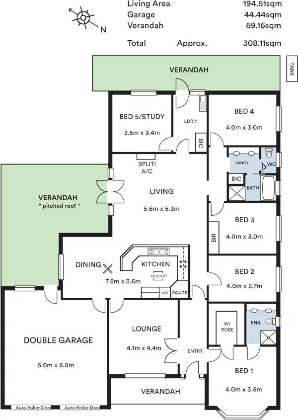 Floorplan of Homely house listing, 8 Jane Hamilton Road, Strathalbyn SA 5255