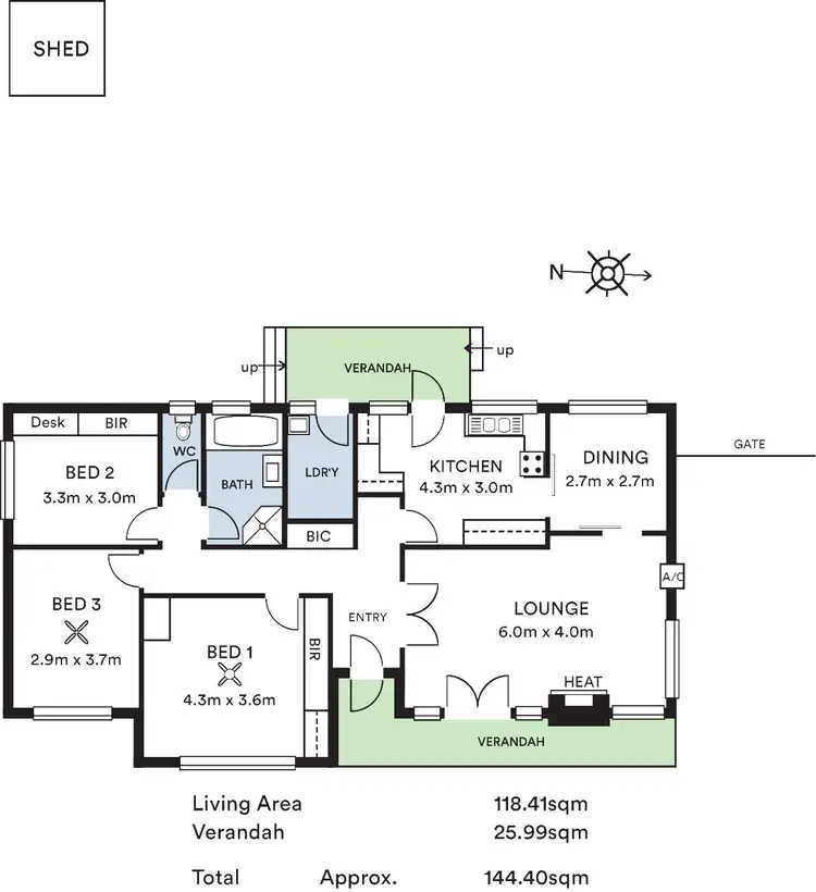 Floorplan of Homely house listing, 17 Galway Grove, Tranmere SA 5073