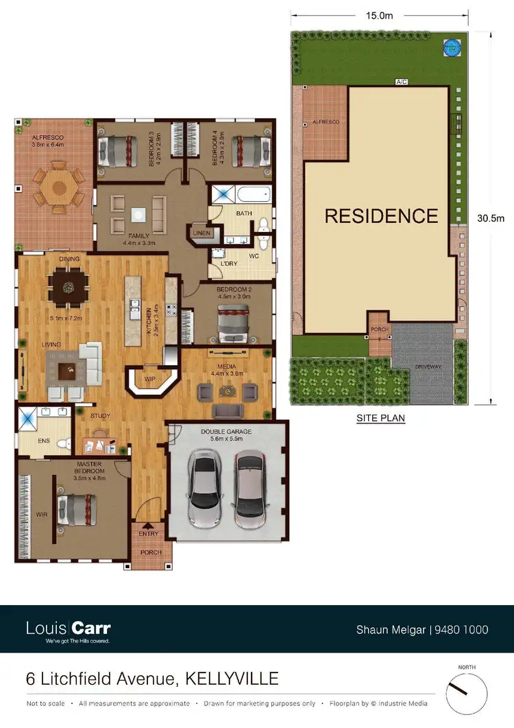 Floorplan of Homely house listing, 6 Litchfield Avenue, Kellyville NSW 2155