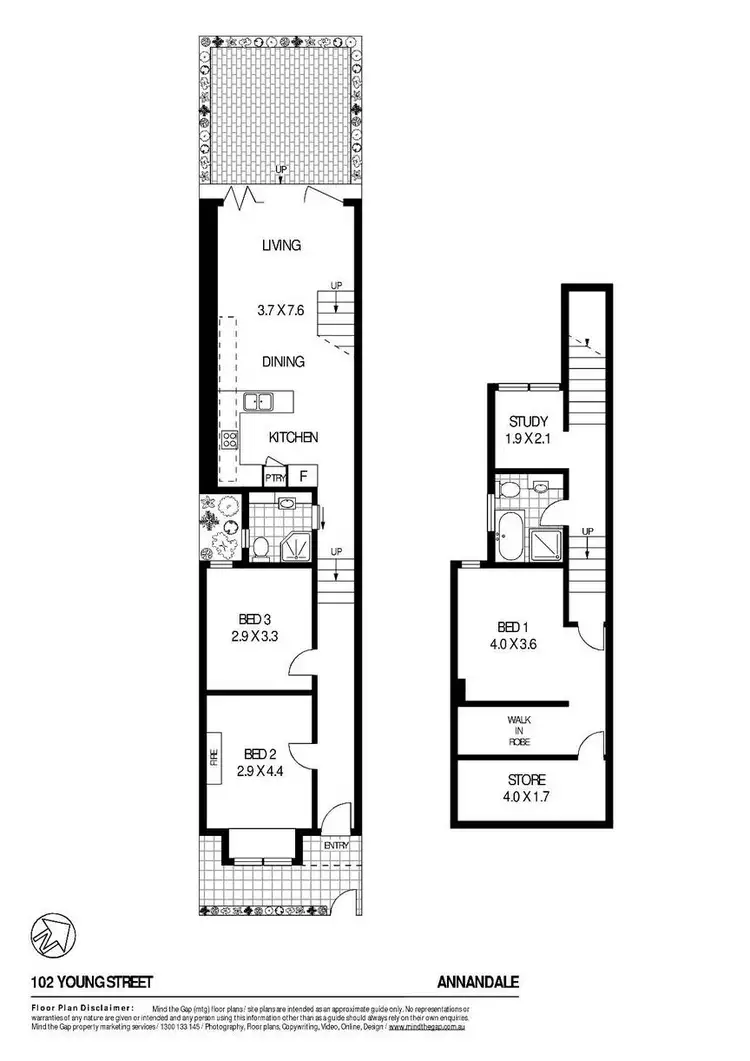 Floorplan of Homely house listing, 102 Young Street, Annandale NSW 2038