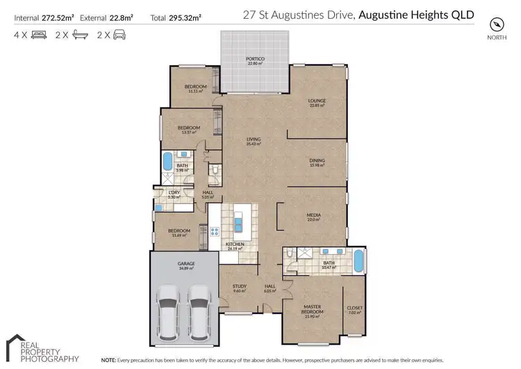 Floorplan of Homely house listing, 27 St Augustines Drive, Augustine Heights QLD 4300