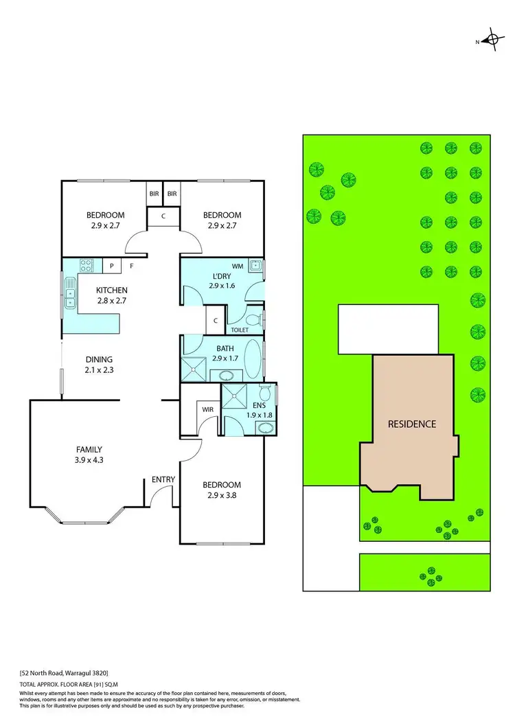 Floorplan of Homely house listing, 52 North Road, Warragul VIC 3820