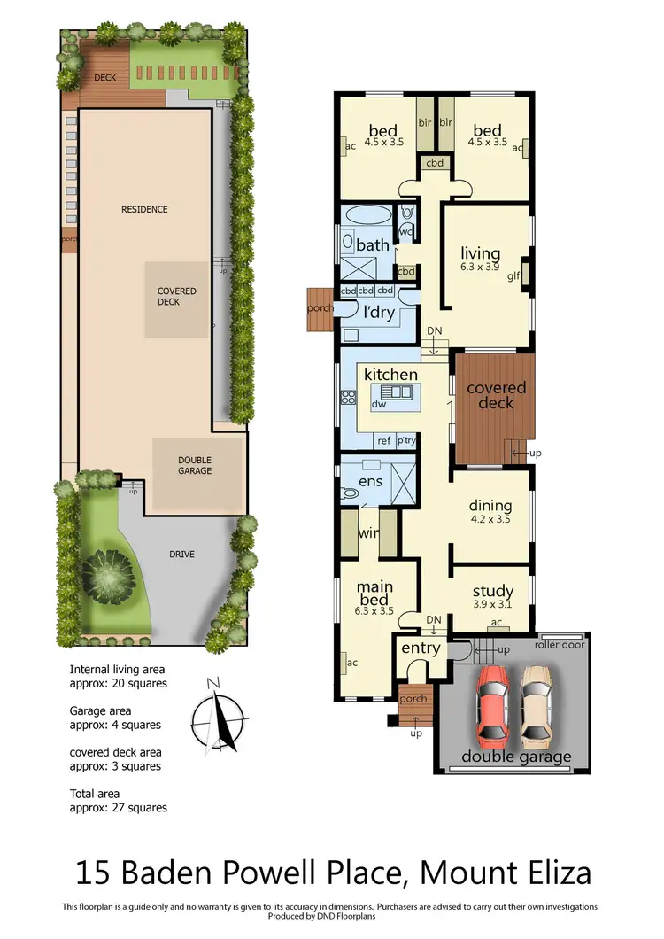 Floorplan of Homely house listing, 15 Baden Powell Place, Mount Eliza VIC 3930