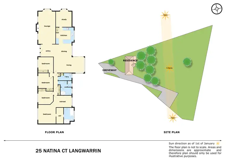 Floorplan of Homely house listing, 25 Natina Court, Langwarrin VIC 3910