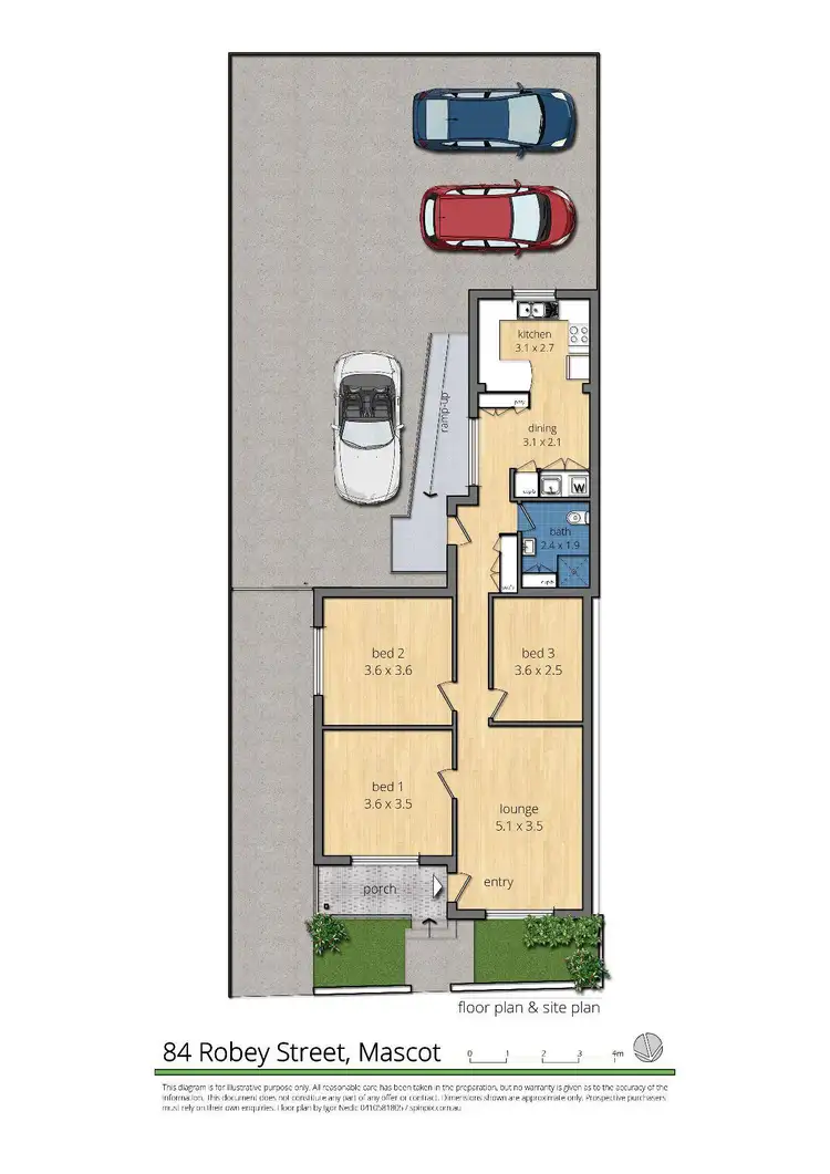 Floorplan of Homely house listing, 84 Robey Street, Mascot NSW 2020