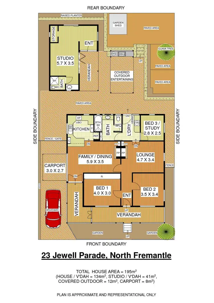 Floorplan of Homely house listing, 23 Jewell Parade, North Fremantle WA 6159