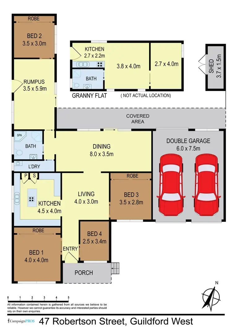 Floorplan of Homely house listing, 47 Robertson Street, Guildford NSW 2161