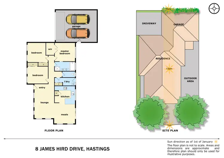 Floorplan of Homely unit listing, 8 James Hird Drive, Hastings VIC 3915