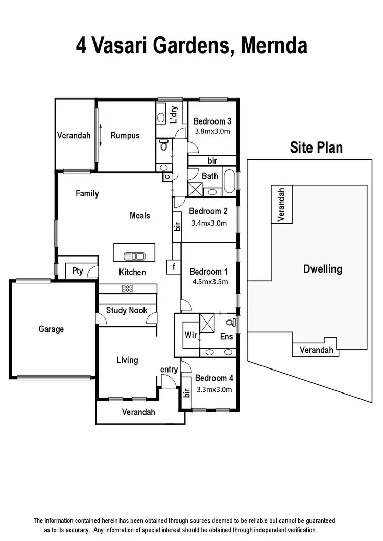 Floorplan of Homely house listing, 4 Vasari Gardens, Mernda VIC 3754