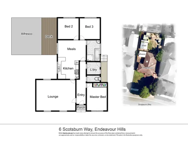 Floorplan of Homely house listing, 6 Scotsburn Way, Endeavour Hills VIC 3802