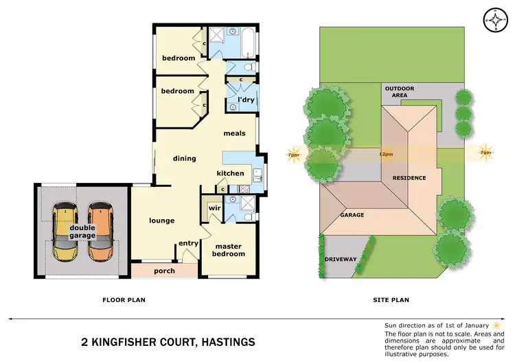 Floorplan of Homely house listing, 2 Kingfisher Court, Hastings VIC 3915
