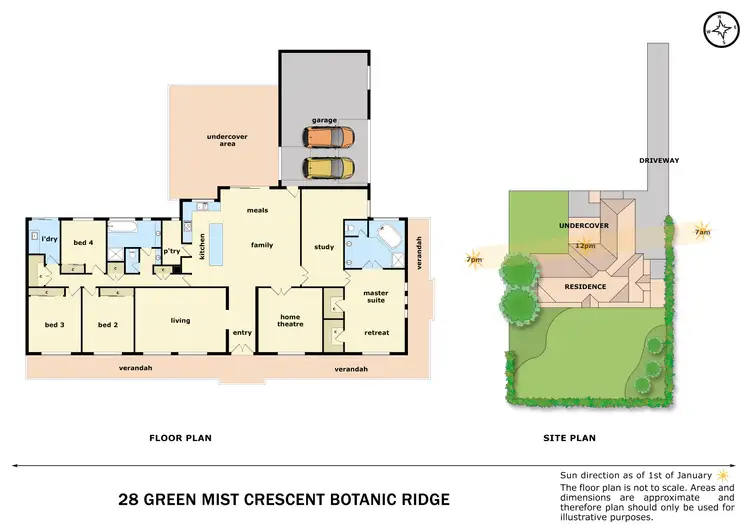 Floorplan of Homely house listing, 28 Green Mist Crescent, Botanic Ridge VIC 3977