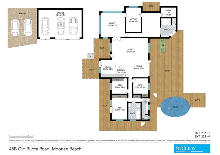 Floorplan of Homely house listing, 45B Old Bucca Road, Moonee Beach NSW 2450