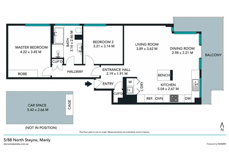 Floorplan of Homely apartment listing, 5/88 North Steyne, Manly NSW 2095