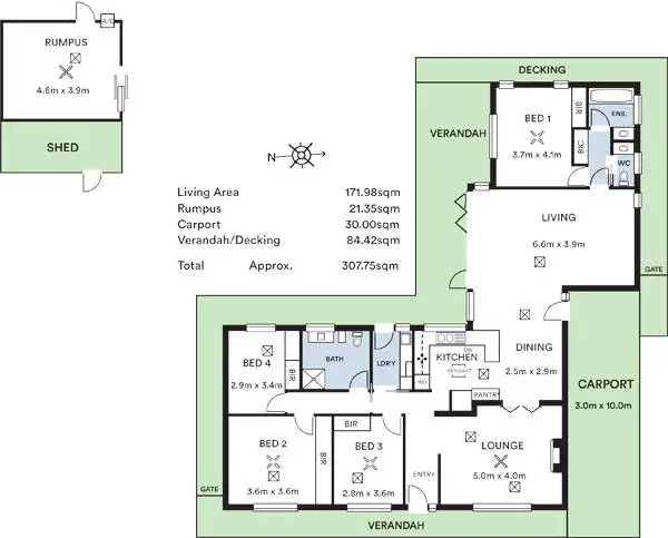 Floorplan of Homely house listing, 20 Driscoll Road, Coromandel Valley SA 5051
