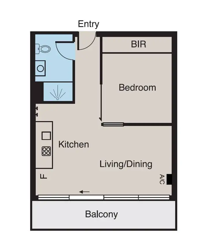 Floorplan of Homely apartment listing, 808/380 Little Lonsdale Street, Melbourne VIC 3000