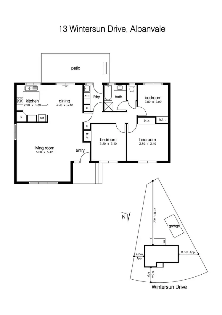 Floorplan of Homely house listing, 13 Wintersun Drive, Albanvale VIC 3021