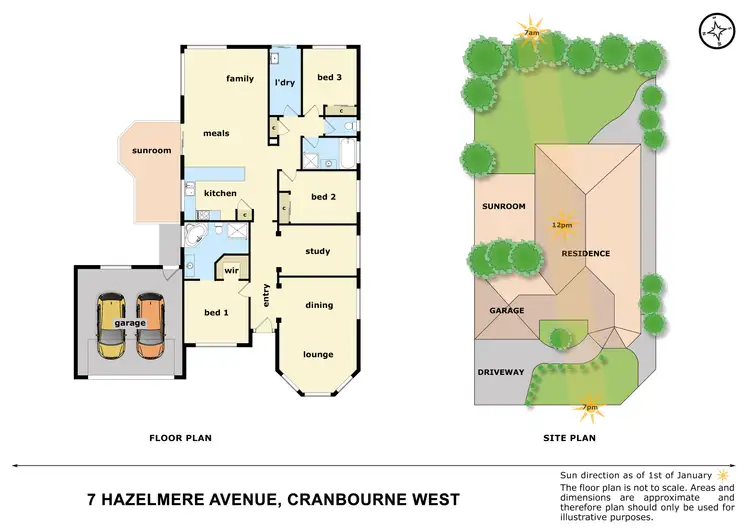 Floorplan of Homely house listing, 7 Hazelmere Avenue, Cranbourne West VIC 3977