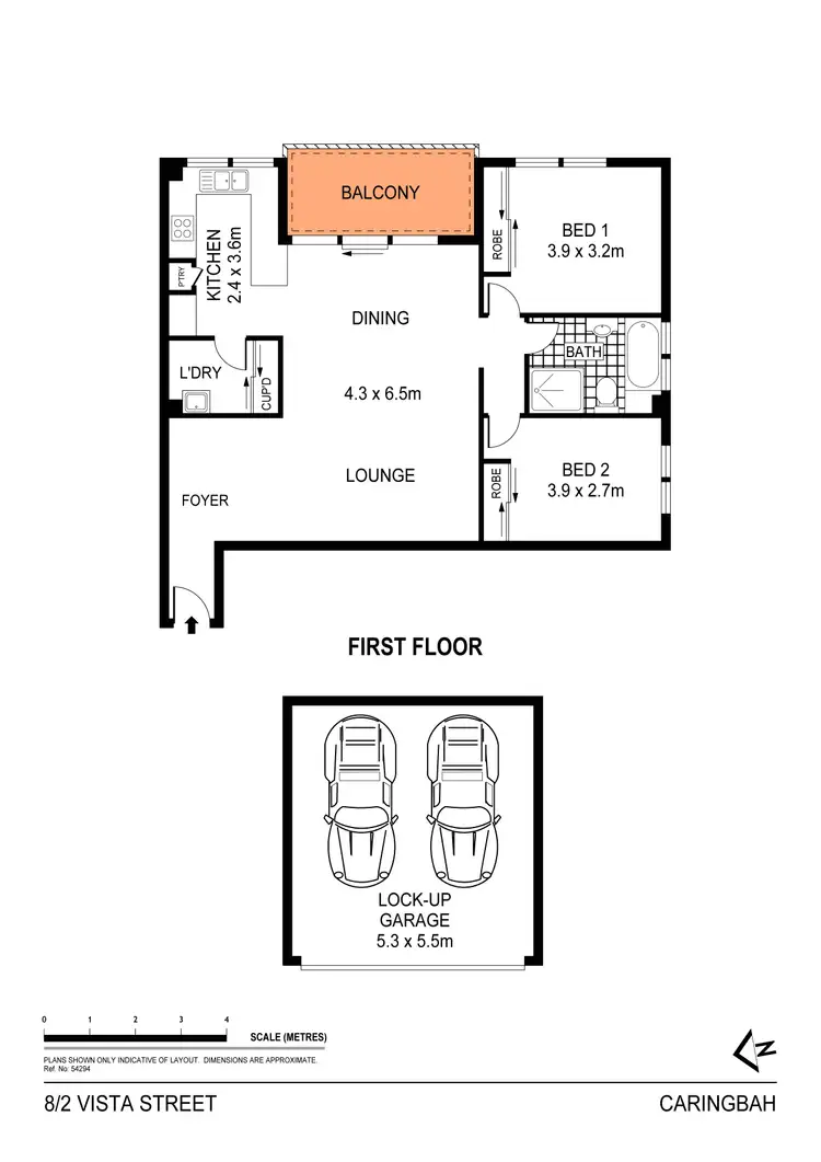 Floorplan of Homely apartment listing, 8/2 Vista Street, Caringbah NSW 2229