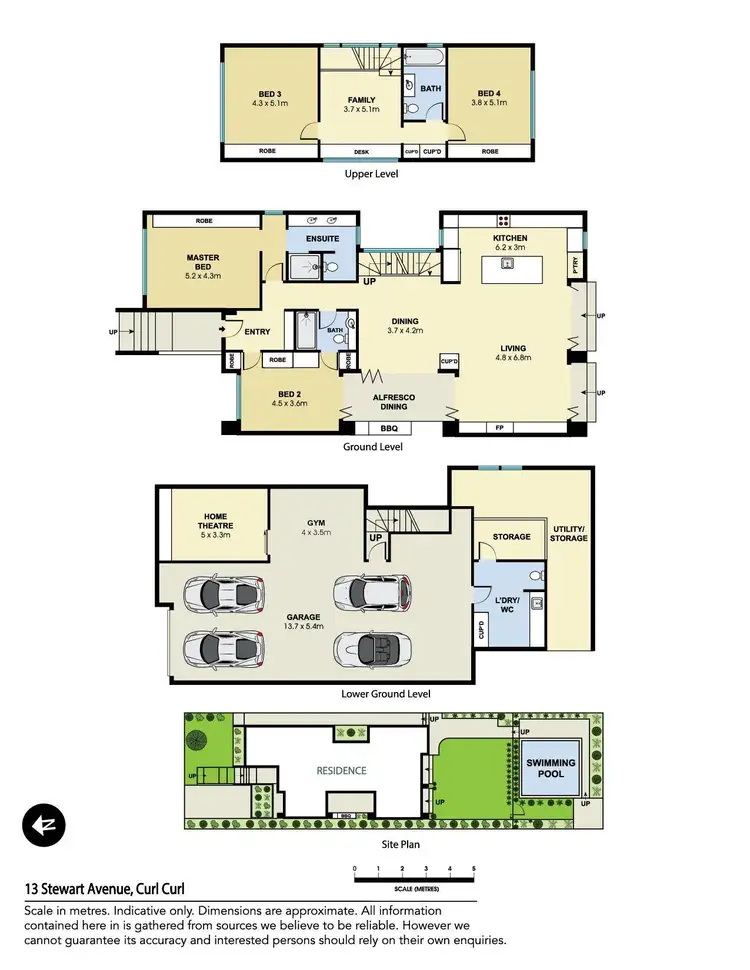 Floorplan of Homely house listing, 13 Stewart Avenue, Curl Curl NSW 2096