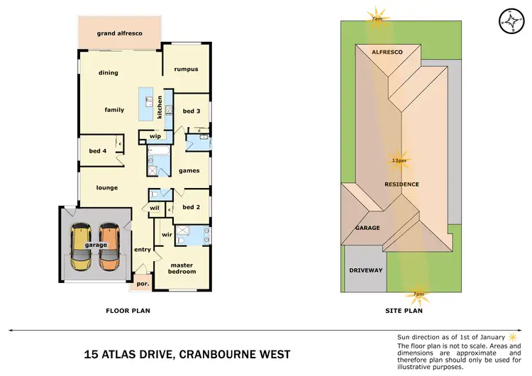 Floorplan of Homely house listing, 15 Atlas Drive, Cranbourne West VIC 3977