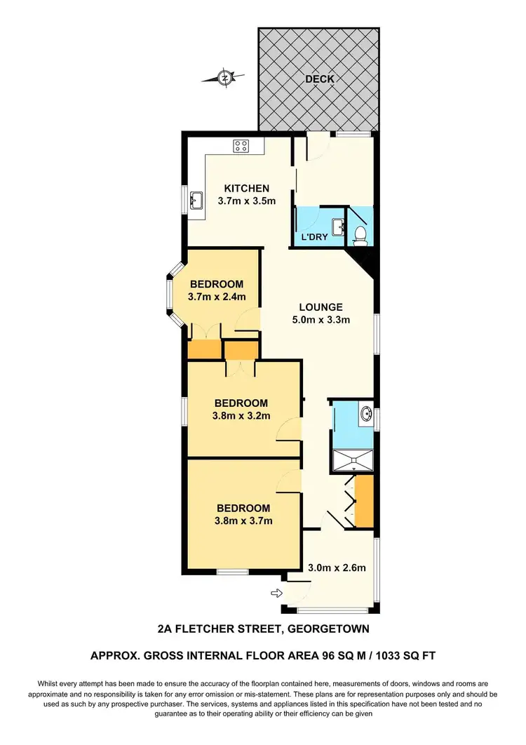 Floorplan of Homely house listing, 2a Fletcher Street, Georgetown NSW 2298