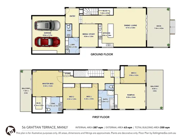 Floorplan of Homely house listing, 56 Grattan Terrace, Manly QLD 4179