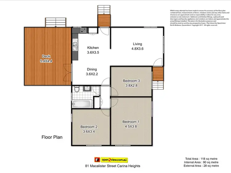 Floorplan of Homely house listing, 81 Macalister Street, Carina Heights QLD 4152