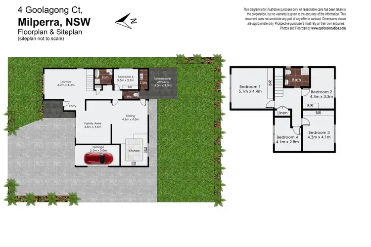Floorplan of Homely house listing, 4 Goolagong Court, Milperra NSW 2214