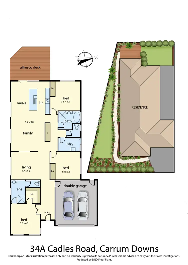 Floorplan of Homely house listing, 34a Cadles Road, Carrum Downs VIC 3201
