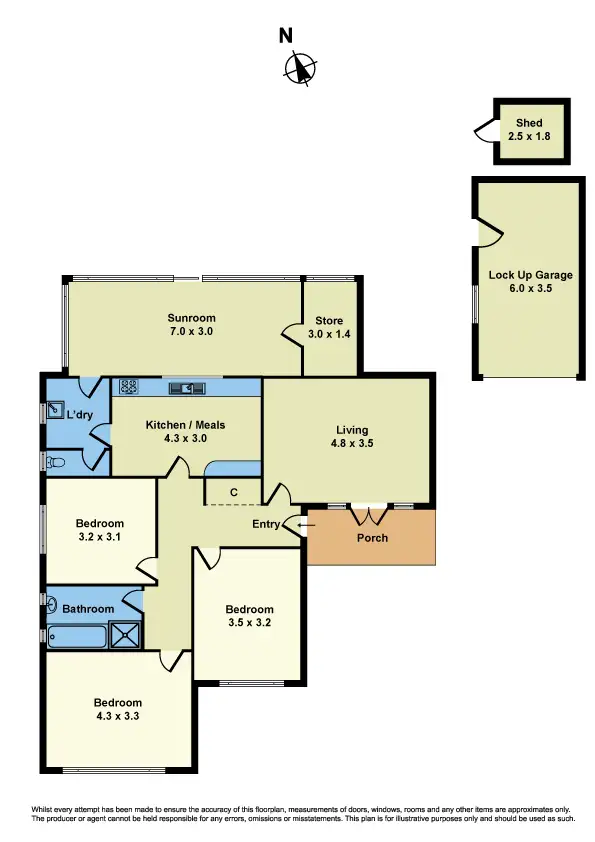 Floorplan of Homely house listing, 18 Pengelly Court, Sunshine VIC 3020