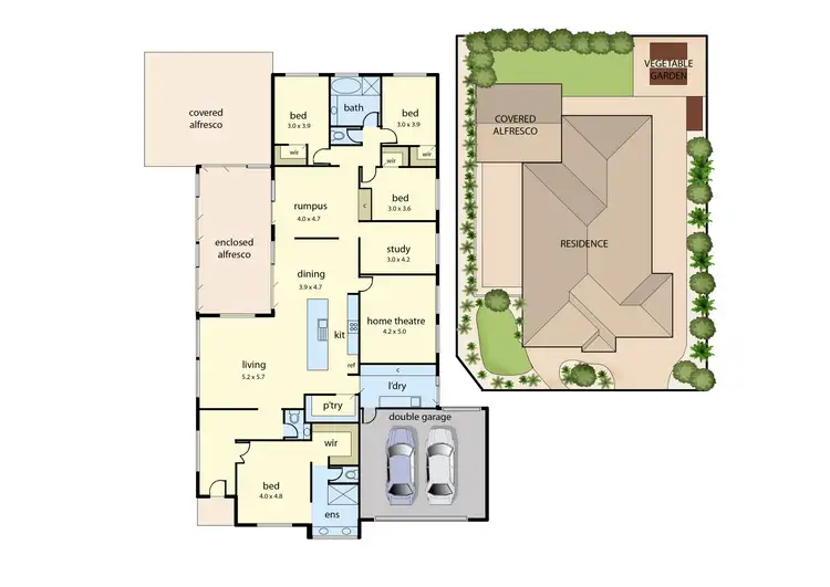 Floorplan of Homely house listing, 8 Carey Crescent, Pakenham VIC 3810