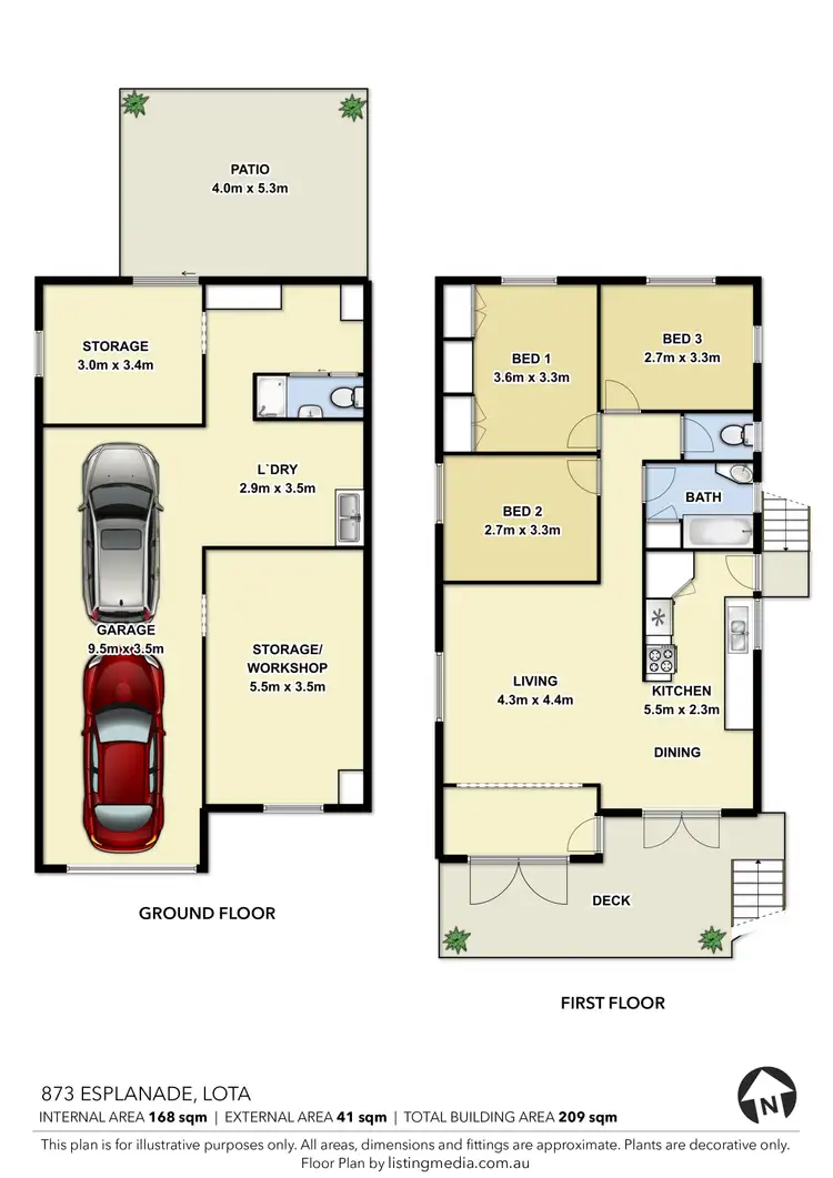 Floorplan of Homely house listing, 873 Esplanade, Lota QLD 4179