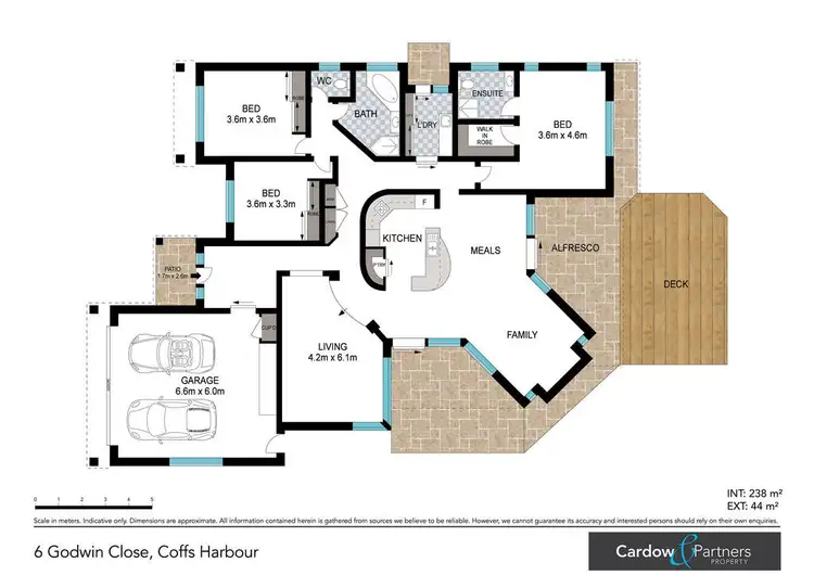 Floorplan of Homely house listing, 6 Godwin Close, Coffs Harbour NSW 2450