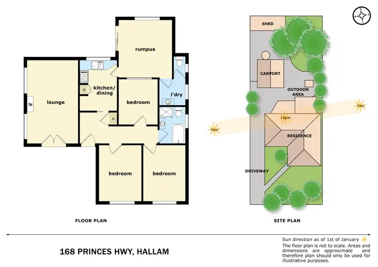 Floorplan of Homely house listing, 168 Princes Highway, Hallam VIC 3803