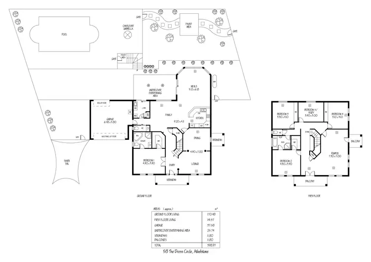 Floorplan of Homely house listing, 58 The Dress Circle, Athelstone SA 5076