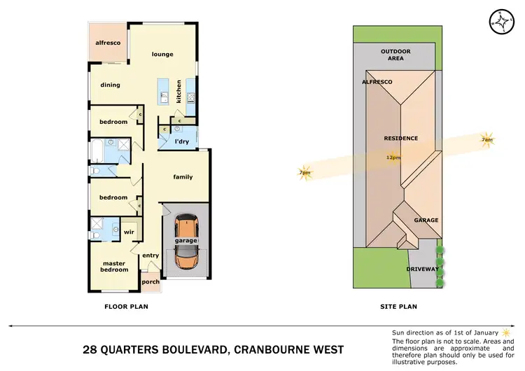 Floorplan of Homely house listing, 28 Quarters Boulevard, Cranbourne West VIC 3977