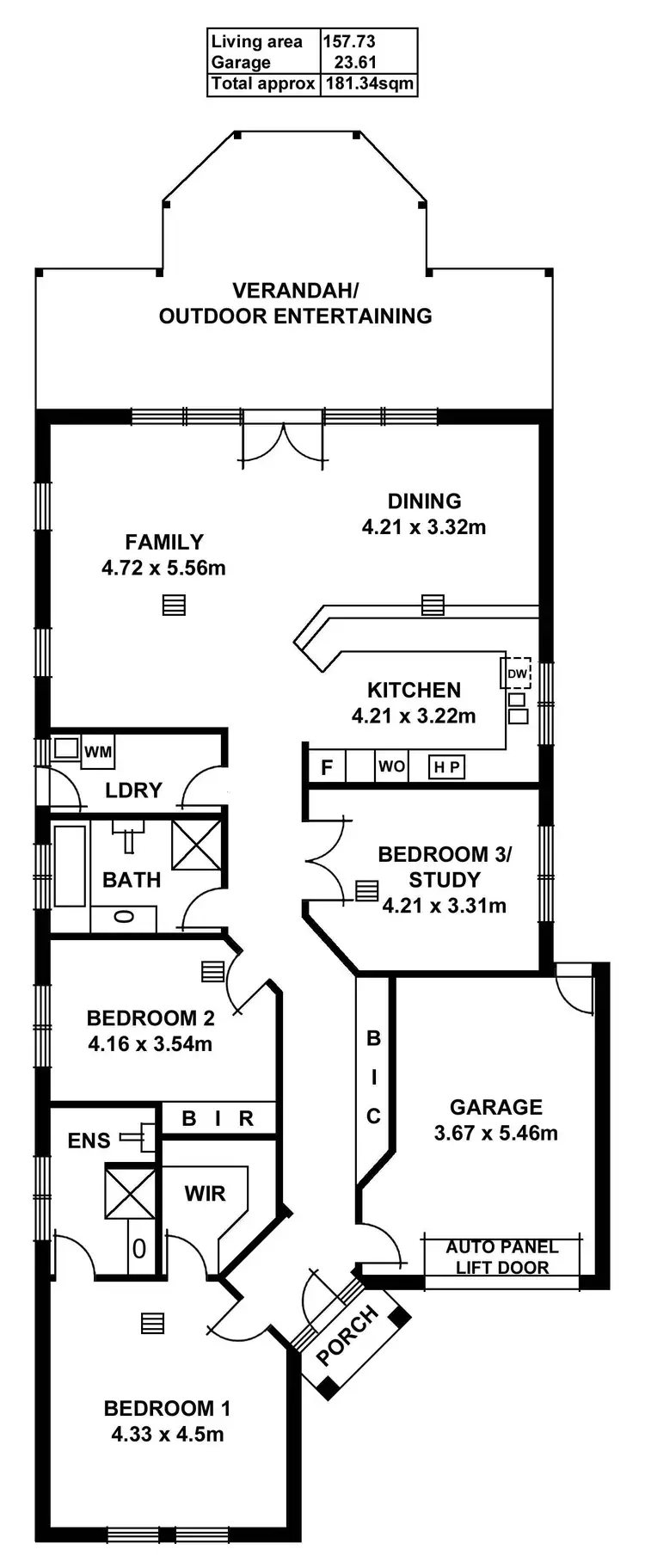 Floorplan of Homely townhouse listing, 3/34 Birkinshaw Avenue, Tranmere SA 5073