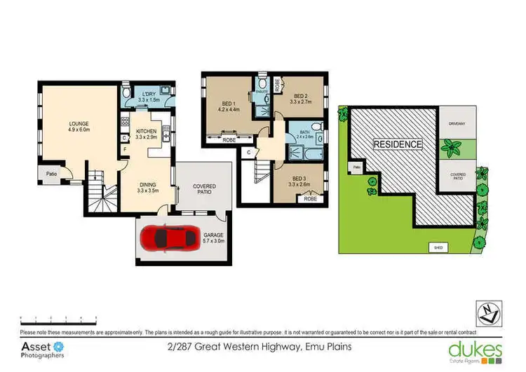 Floorplan of Homely townhouse listing, 2/287 Great Western Highway, Emu Plains NSW 2750