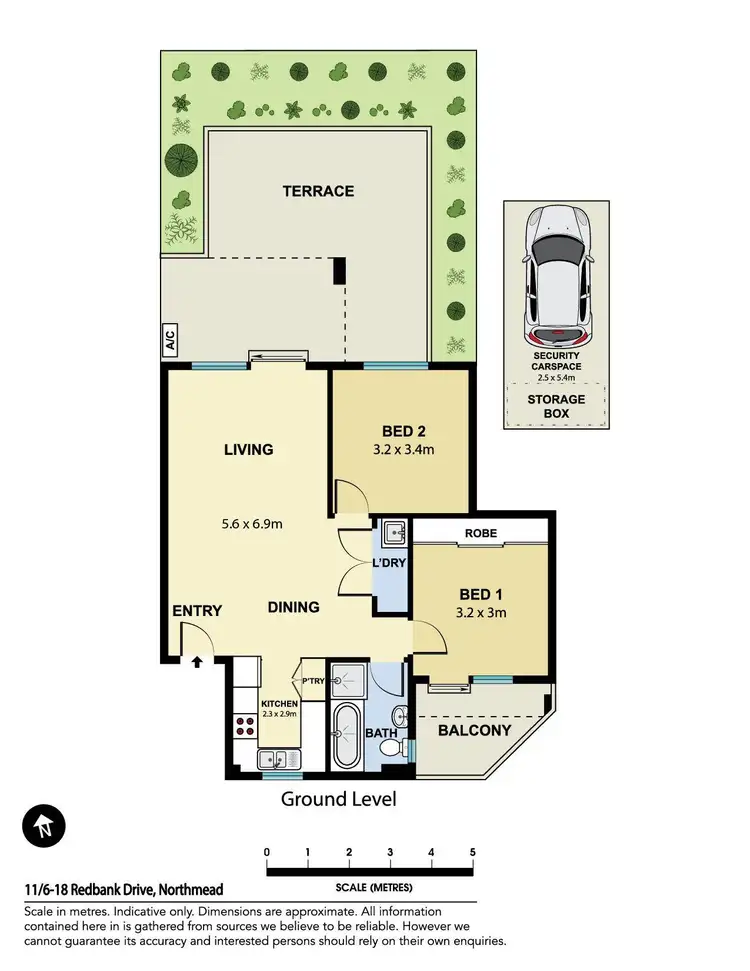 Floorplan of Homely unit listing, 11/6-18 Redbank Road, Northmead NSW 2152