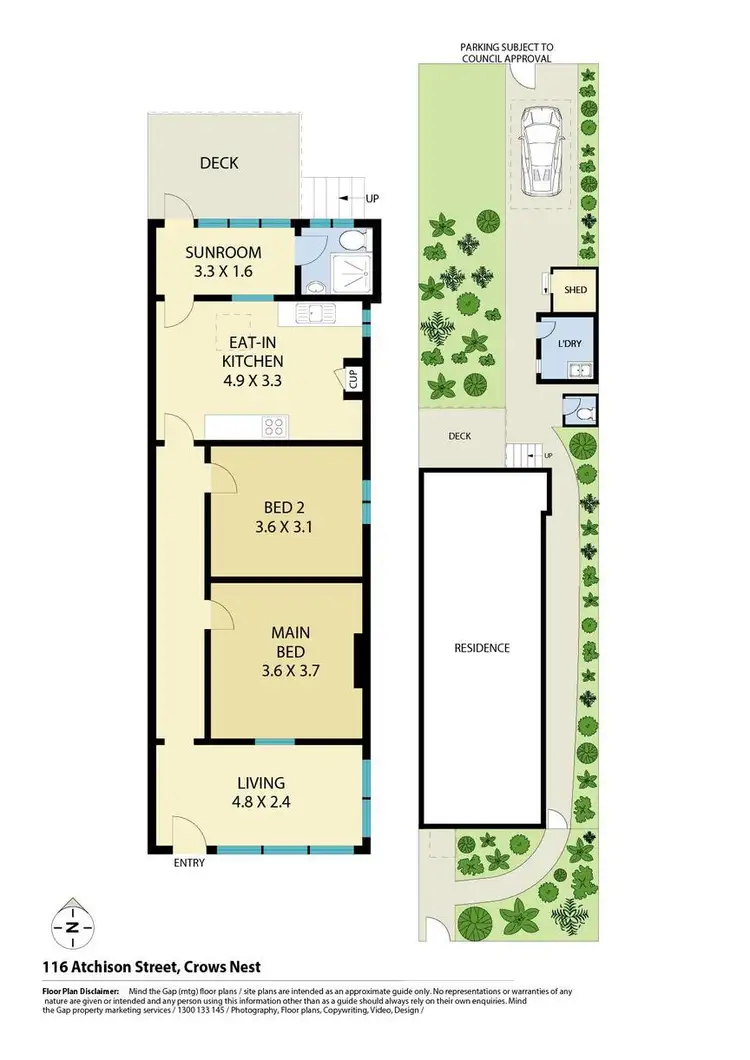 Floorplan of Homely house listing, 116 Atchison Street, Crows Nest NSW 2065