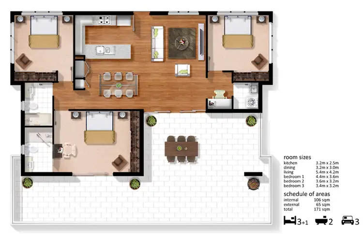 Floorplan of Homely unit listing, 9/610 South Pine Road, Everton Park QLD 4053