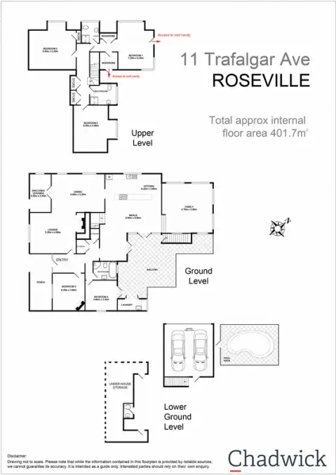 Floorplan of Homely house listing, 11 Trafalgar Avenue, Roseville NSW 2069