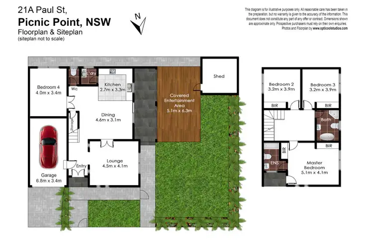 Floorplan of Homely semi-detached listing, 21a Paul Street, Picnic Point NSW 2213