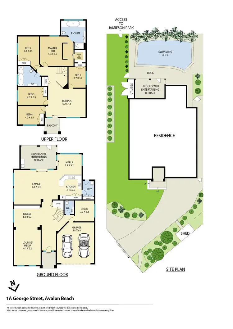 Floorplan of Homely house listing, 1A George Street, Avalon Beach NSW 2107