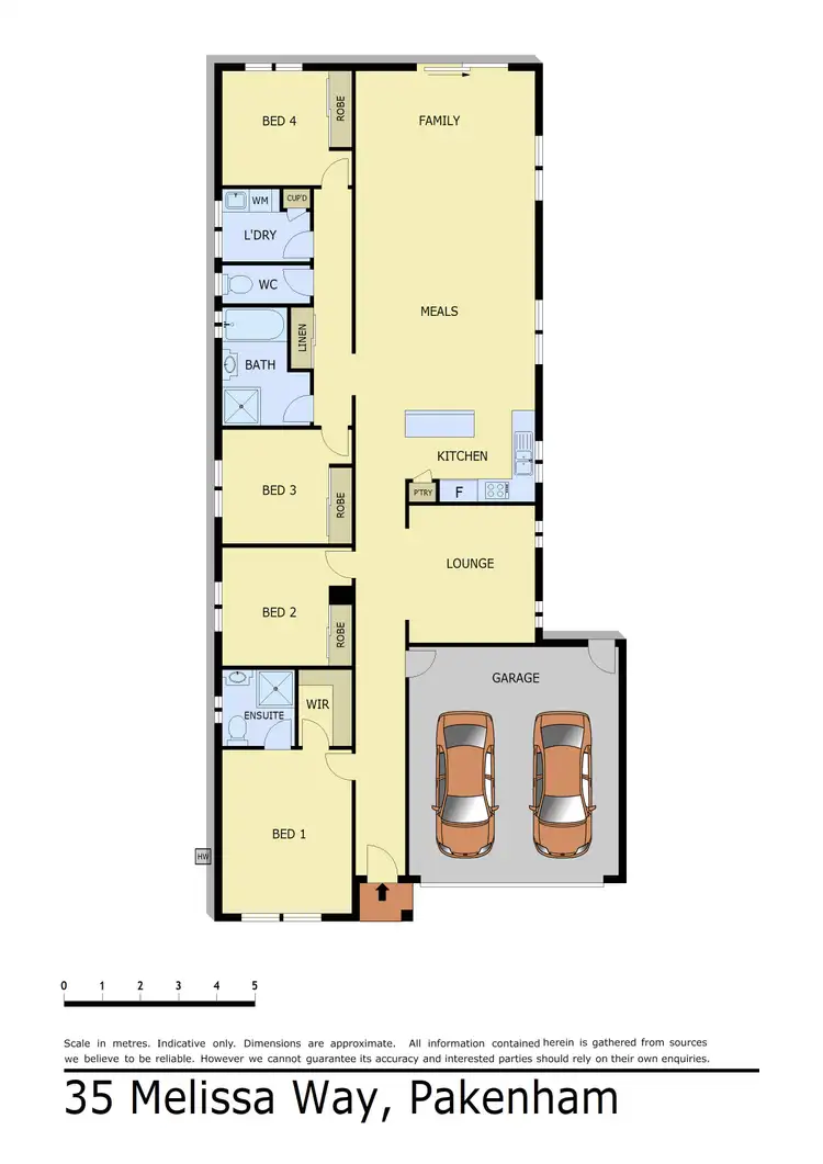 Floorplan of Homely house listing, 35 Melissa Way, Pakenham VIC 3810