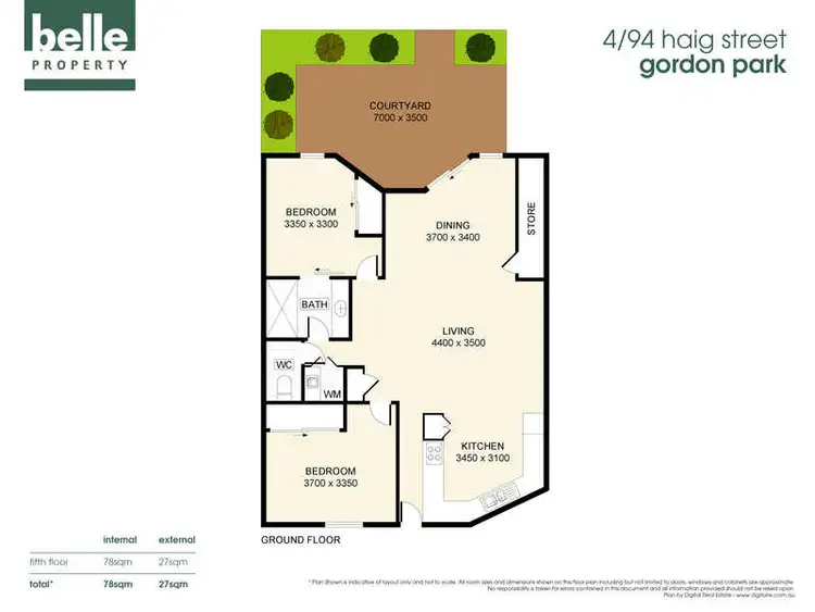 Floorplan of Homely unit listing, Unit 4/94 Haig Street, Gordon Park QLD 4031