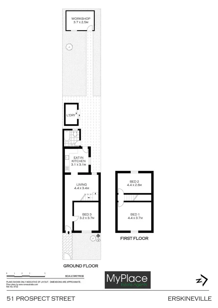 Floorplan of Homely house listing, 51 Prospect Street, Erskineville NSW 2043
