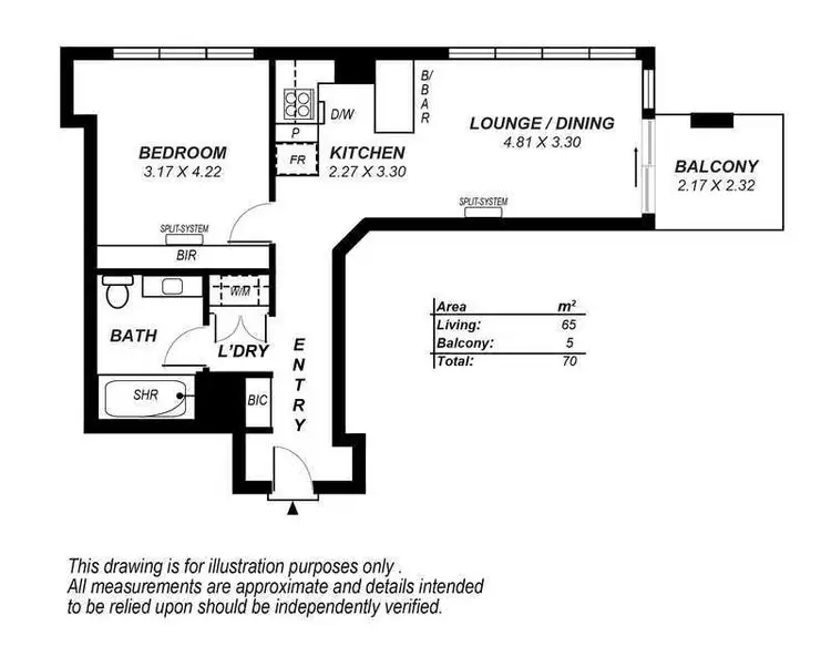 Floorplan of Homely apartment listing, 501/18 Rowlands Place, Adelaide SA 5000