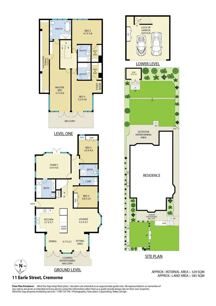 Floorplan of Homely house listing, 11 Earle Street, Cremorne NSW 2090